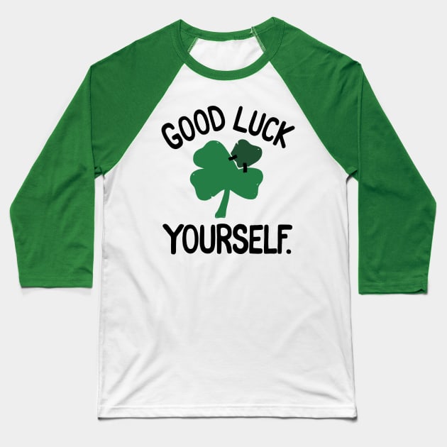 LUCK Baseball T-Shirt by dylmor